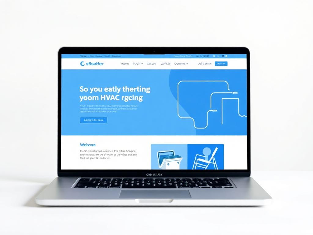 HVAC Company website design by Elevate Web Co